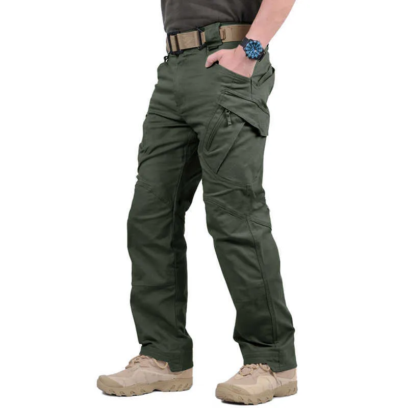 MAGCOMSEN Pantaloni tattici da uomo Urban IX9 Pantaloni militari Rip-Stop da combattimento militare Pantaloni multi-tasche in cotone Pantaloni da caccia da lavoro cargo casual 210702