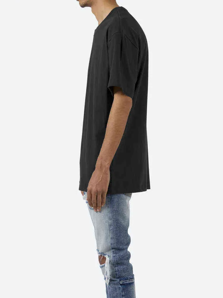 Coolmind 100% хлопок Cool Streewear Мужчины футболка большие размеры смешные O-шеи негабаритные стрит одежды T-Tee S 210629