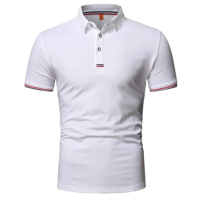 Projekty Koszulka z krótkim rękawem Koszulka Polo Mężczyźni Casual Fashion Business Polo Koszula Lato Przytulny Lapel Mężczyźni Koszulki Polo Bawełna Wears