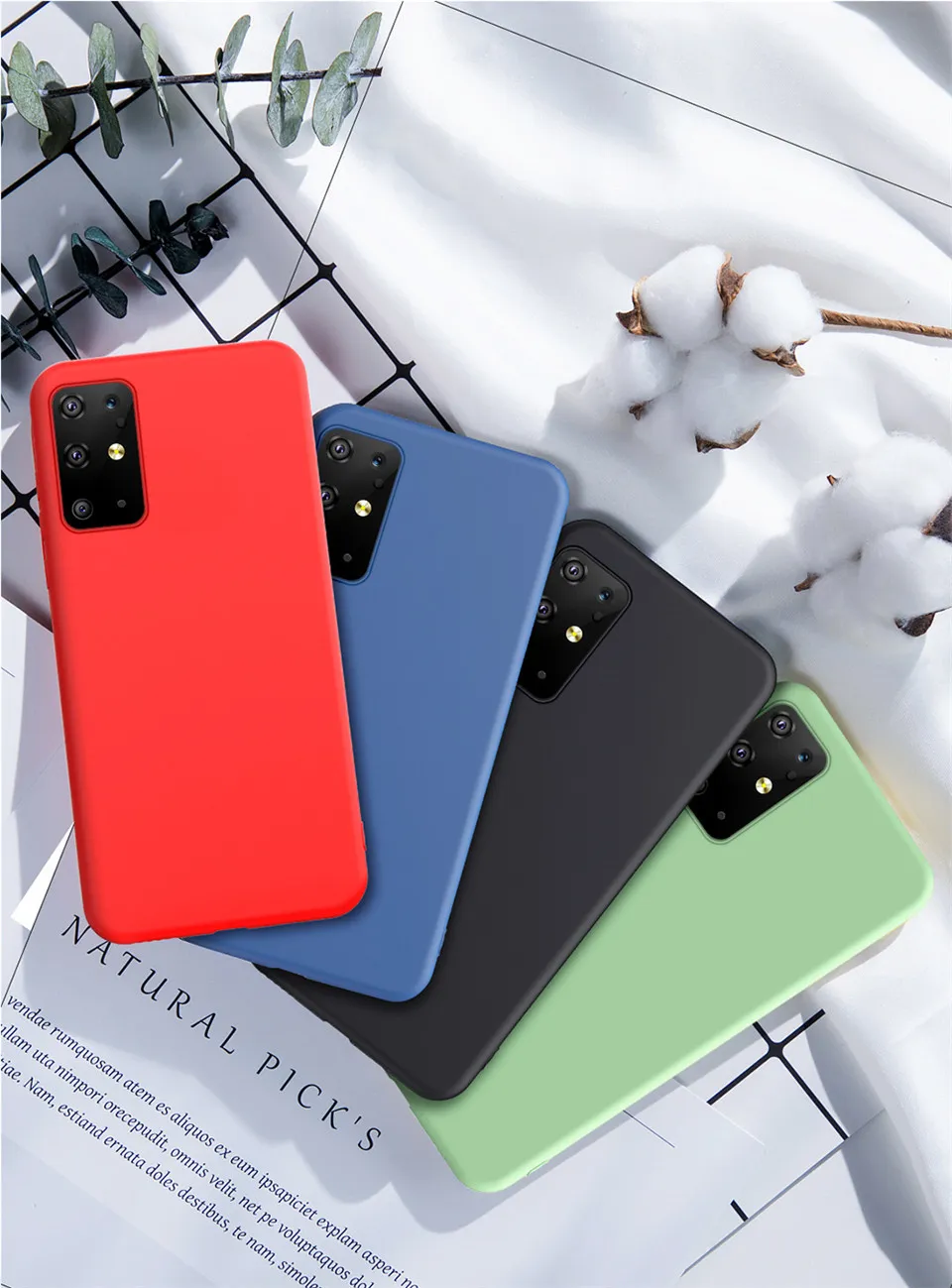 Novos casos de silicone líquidos originais para OnePlus 9 Pro Case Proteção de câmera Capa de telefone para ONPLUS 8 Pro Anti-outono