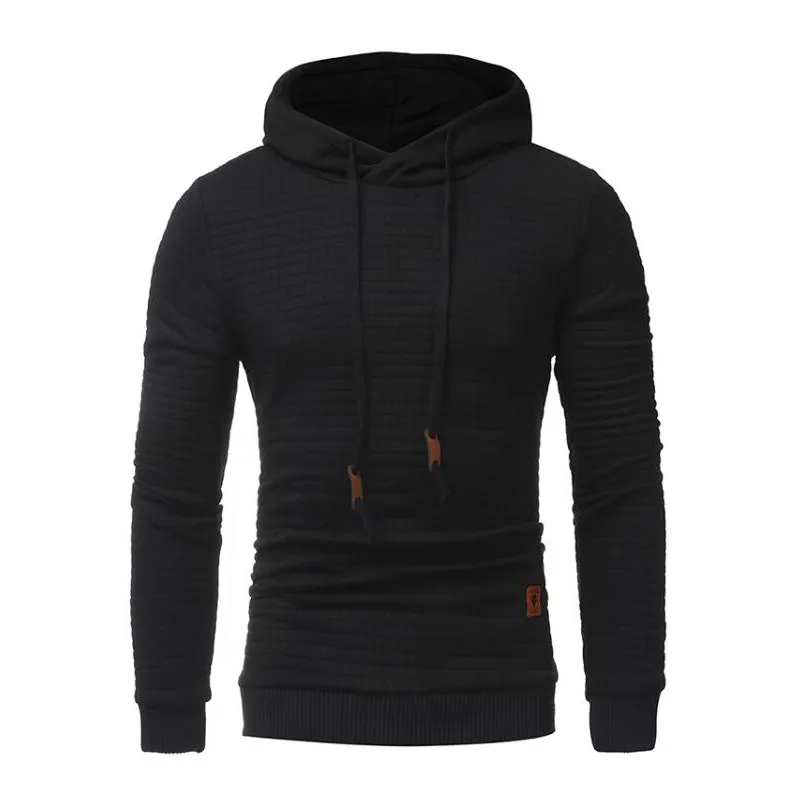 Hoodies Män Långärmad Casual Pullover Hooded Sweatshirt Mens Vit Hoodie Tracksuit Sweat Coat Sportkläder Plus Storlek S-3XL Siz