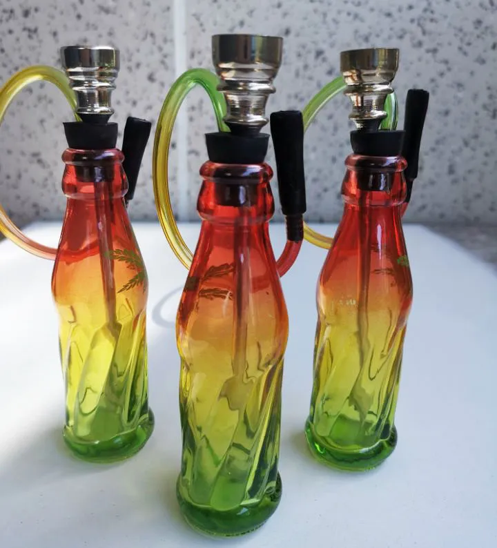 Hookahs Mini Bongs Glass Bong con plataforma de silicona plataforma de manchas de aceite tuberías de agua coloridas burbujeador de fumar sestshop