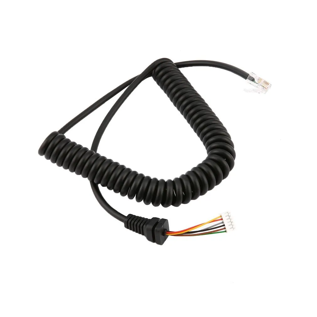 Câble de microphone de haut-parleur portable pour yaesu ft 7800/1907/8800/8900/7900/1807 mh48a pour autoradio walkie téléphone à ressort mobile