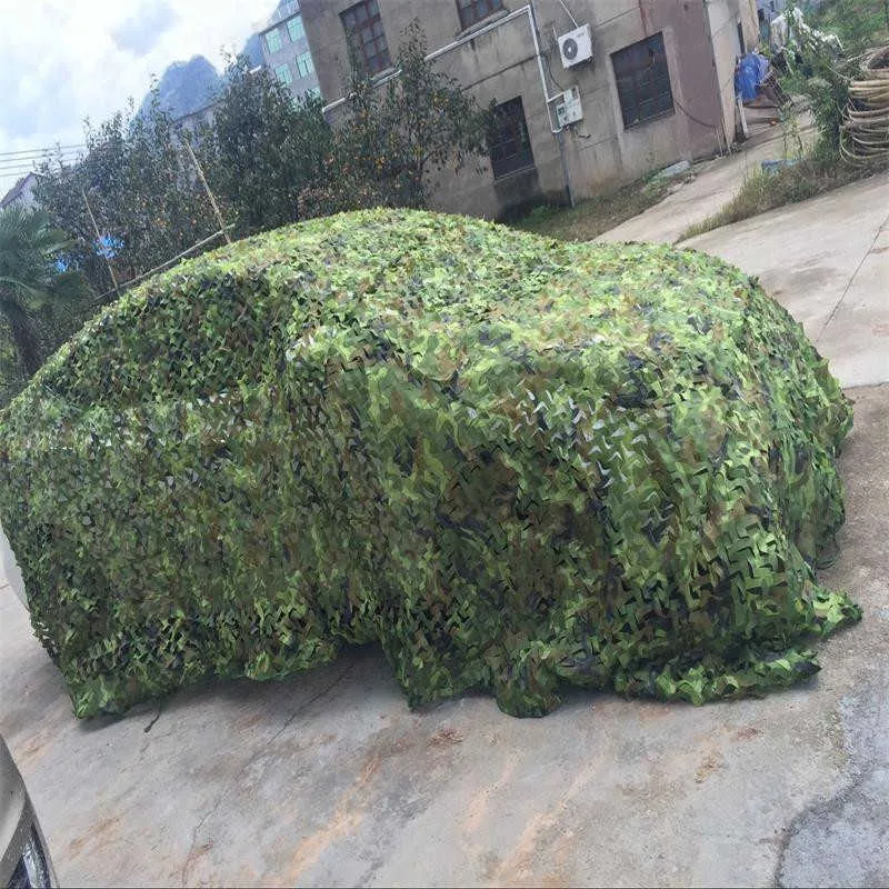 Sun Shelter Hunting Military Camouflage Nets陸軍トレーニングテント5x4M屋外の反アンテナ写真装飾日時類のキャノピーY0706