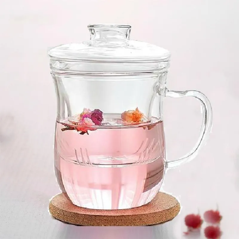 Tasse à lait en verre Transparent, tasse à café, thé, théière, bouilloire avec infuseur F 50JD, verres à vin 317j