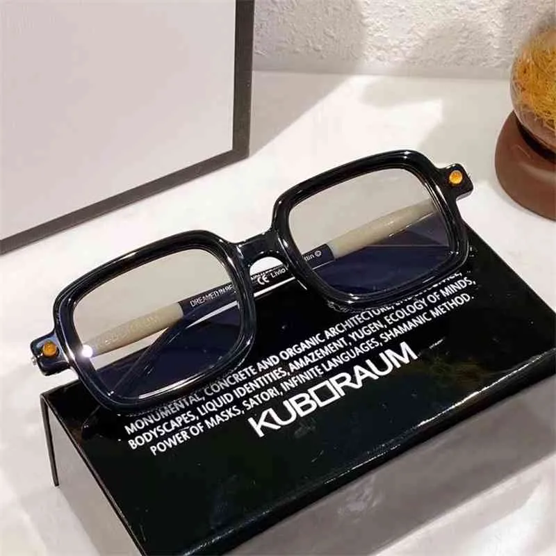 70 % Rabatt auf den Online-Shop Kuboraum Sonnenbrille Deutscher starker linearer Stil Pionier neutrale Kombination Myopie Rahmen 321K