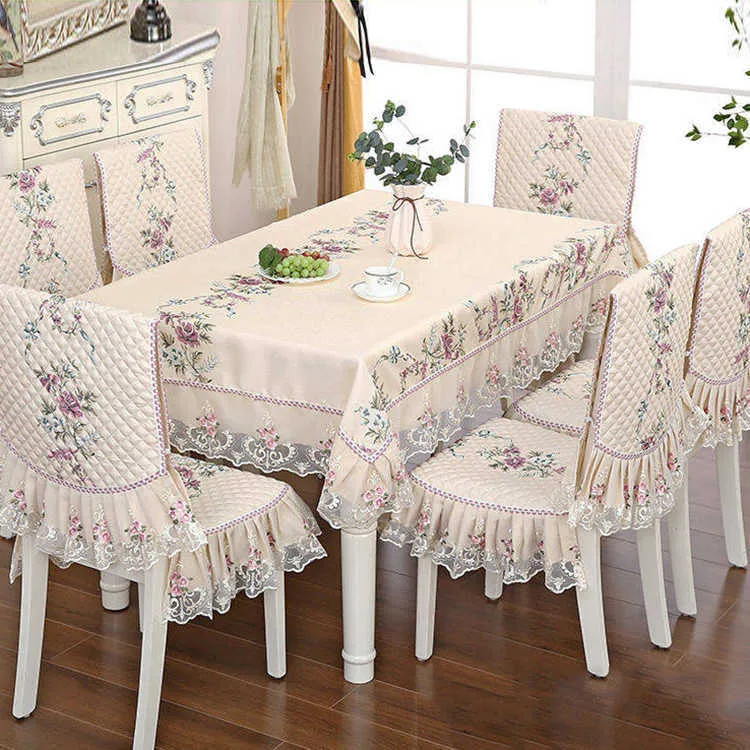 2/8/13 Uds mantel Rectangular funda para silla de cocina traje nórdico para comedor paño para banquete decoración del hogar 210626