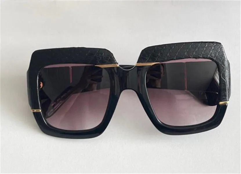 moda kadın tasarımcı güneş gözlükleri kare yılan cilt çerçevesi en kaliteli popüler cömert zarif stil 0484 uv400 koruma gla237r