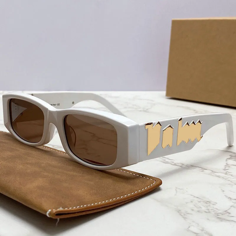 Квадратные солнцезащитные очки для 1001 мужчина и женщины Новая модная подиума шоу толстая коробка повседневная дикая дизайнерская шлаковая буква