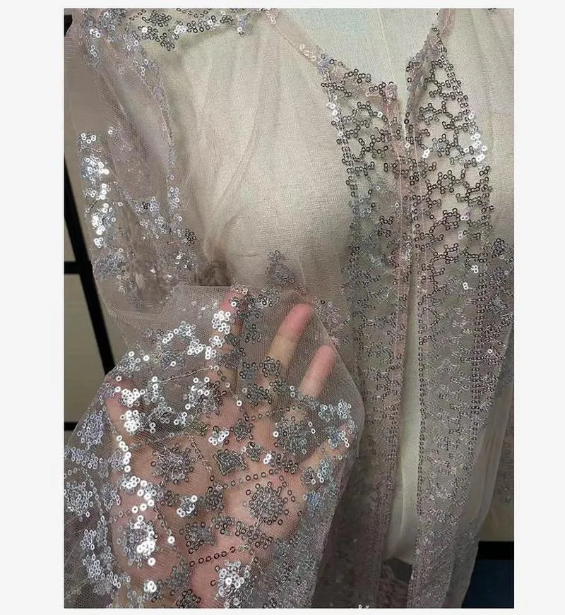 Этническая одежда Abaya Dubai Мусульманское платье роскошное высококлассное вышивка