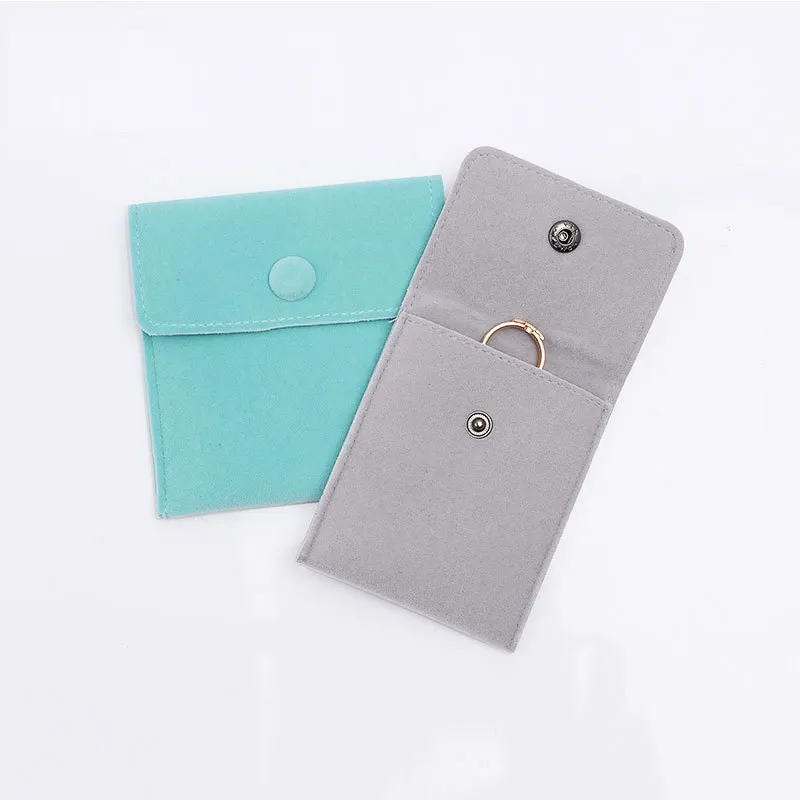 3 Size Colorful Jewelry Packaging Pouches Chic Small Velvet Bags For Earings Necklace Luxury Jewellery Whole2870