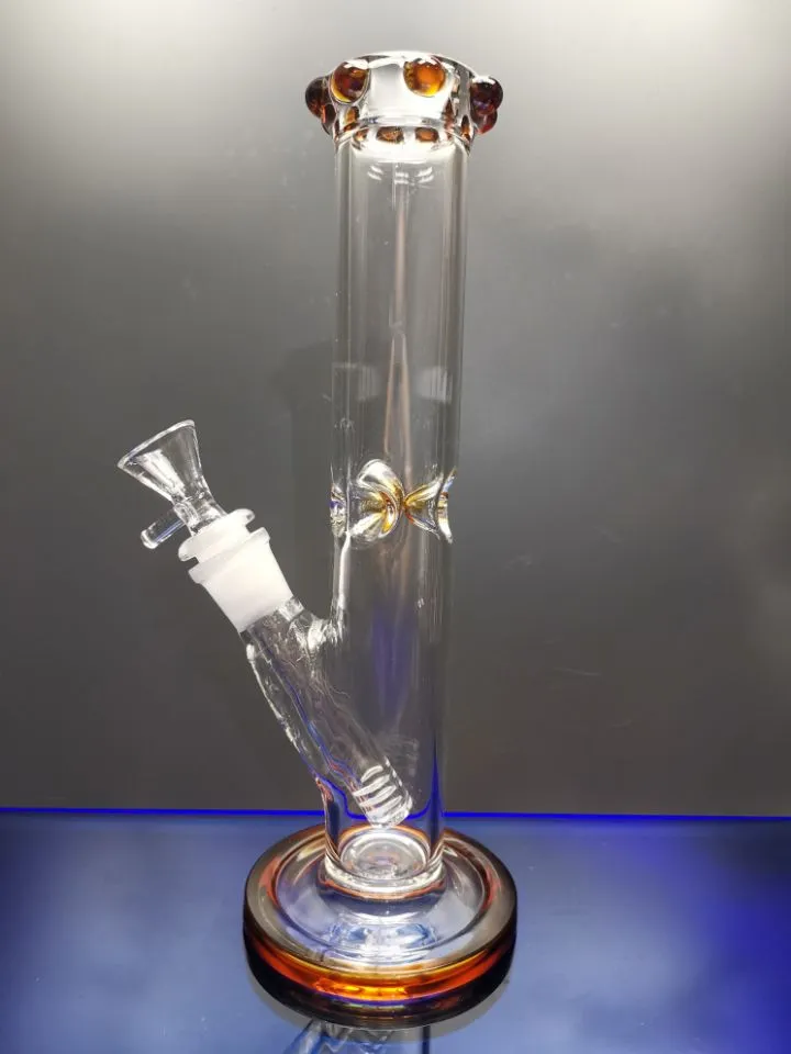 Water Bongs Hookahs Smoking Beaker Base Dab Rigs Thick Glass Bong Ice Catcher Bubbler Dabber Smoke With 14.4mm Bowl