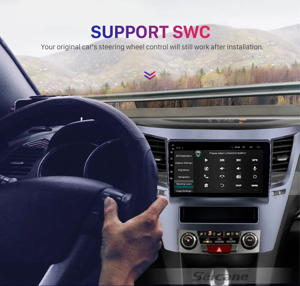 Reproductor de vídeo Multimedia Radio dvd para coche GPS Android 10 para Subaru Legacy Outback 2010-2016 compatible con Mirror Link