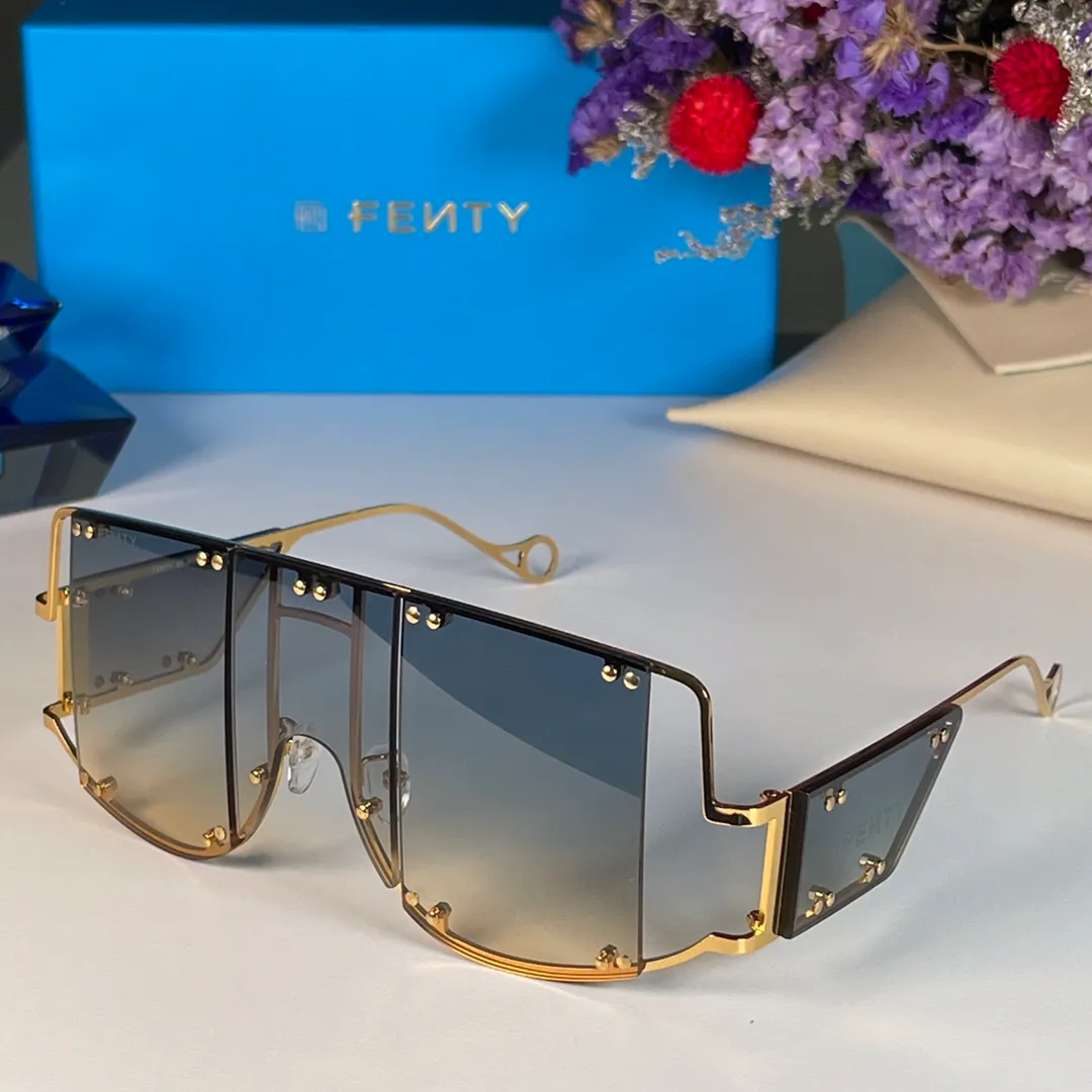 Fenty FT100103 Top Original High Quality Designer Solglasögon för Mens Famous Fashionable Retro Luxury Brand Eyeglass Fashion Design WOM 250J