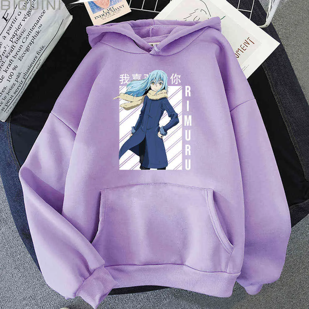 Tensura Nikki Slime Plus Size Hoodie Men/Women Fashion Tops Hip Hop Streetwear Long Sleeve Spring Student Harajuku Colors Unisex Y0820