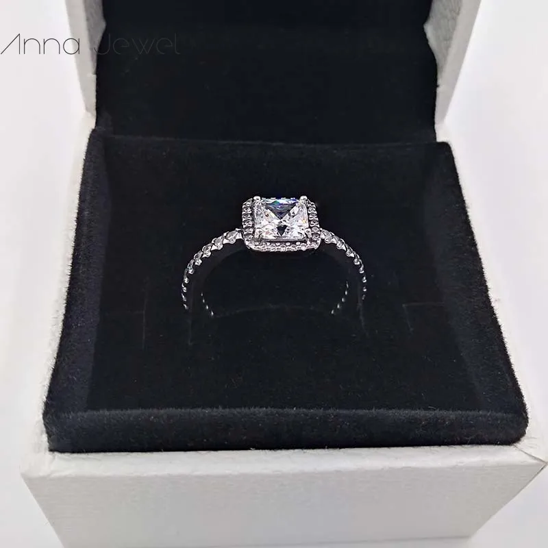 審美的なジュエリーの結婚式の自由奔放に生きる婚約ダイヤモンドの時代の優雅さPandoraリング女性男性カップルの指輪は誕生日バレンタインギフト190947cz