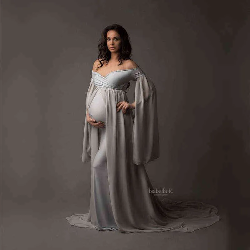 Elegante vestido de maternidade lace maxi vestido mulheres grávidas roupas fotografia vestido de gravidez maternidade vestidos para foto shoot aa220309