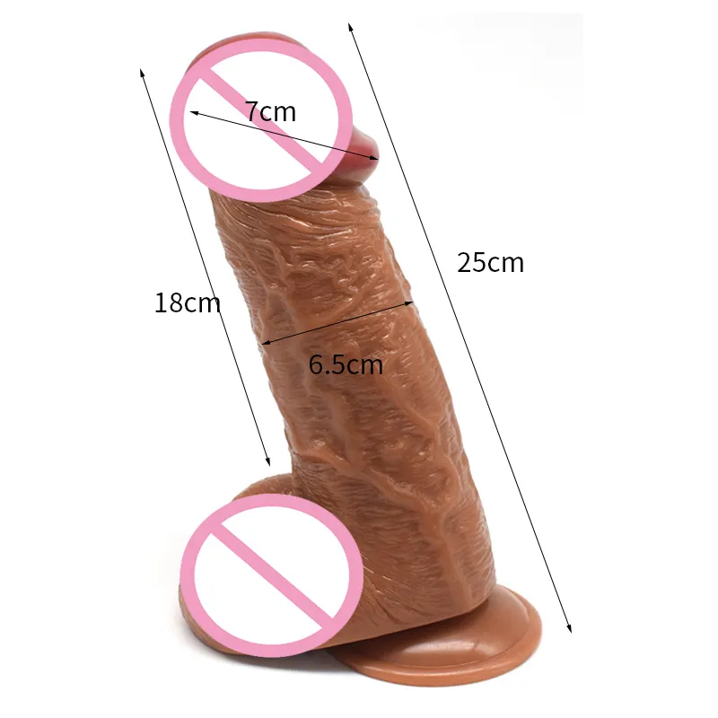 yutong SMMQ Realistic Dildo Huge Penis Sucker Adult Toy For Woman 2565 CM Big Dildos Anal No Vibrator o Shop2630905