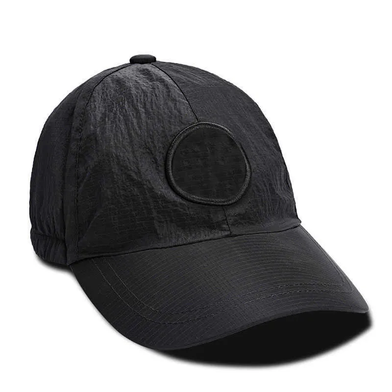 HATユニセックス高品質の金属コーティングファブリック材料島カジュアルキャップ調整可能野球帽を
