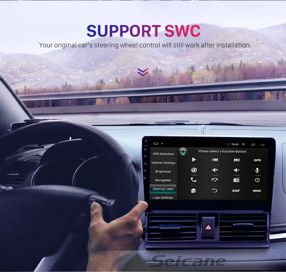 Android 10,0 HIFI 2Din Car dvd Video Radio GPS unidad Multimedia reproductor para Toyota Vios 2013-2016 soporte Mirror link 2GB + 32GB
