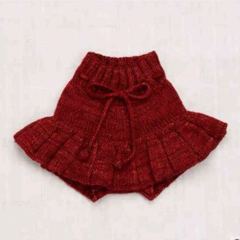 Suéter hecho a medida para niña de primavera, cárdigan de punto abierto de moda de manga larga + falda con lazo de Color sólido, ropa para niños E04 211201