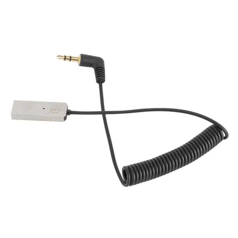 AUX Wireless Adapter Dongle Cable för bil 3,5 mm Jack Aux BT-kompatibel mottagarhögtalare Audio Music FM Sändare Telefon Handsfree Call