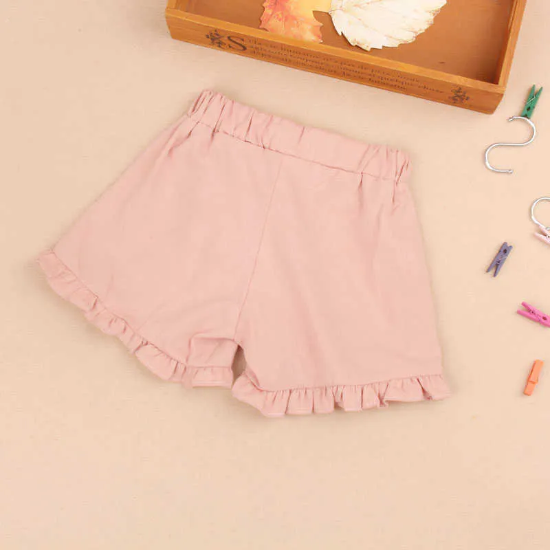 Été bébé fille shorts coton enfant en bas âge enfants pantalons de plage jupe à volants courte pour adolescentes filles enfants vêtements 4-16 ans 210723