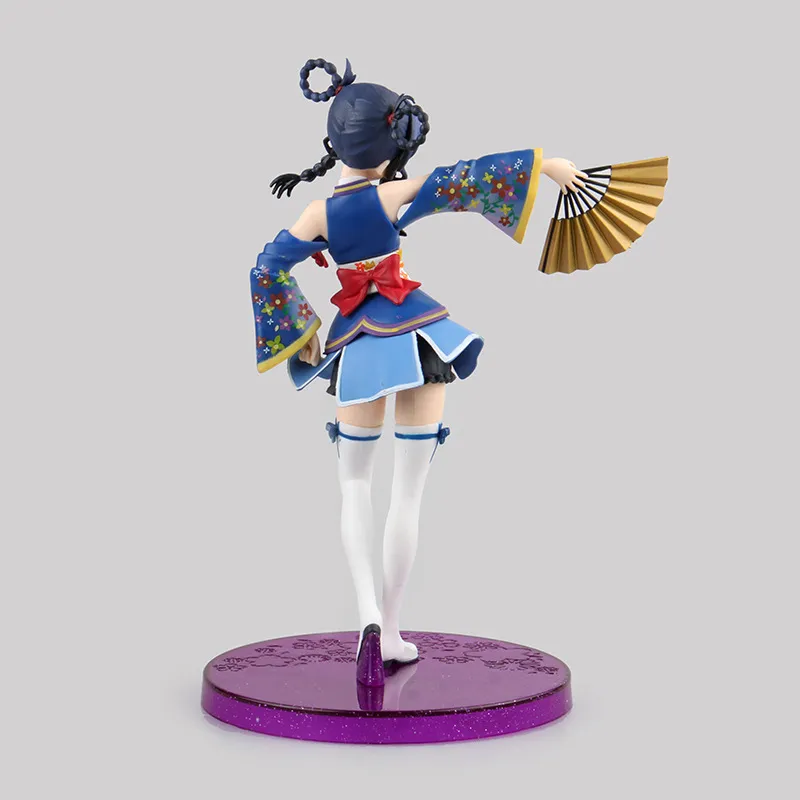 17cm Anime Love Live Sonoda Umi Kimono D Ver. Pvc Action Figure Jouet Anime Chiffres Jouets Collection Modèle Poupée Jouet Pour Cadeaux X0503