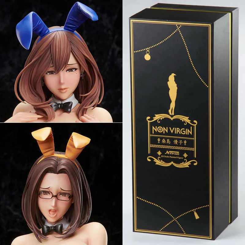 Anime Native Binding Non Virgin Hiromi Suguri Yuko Kuwashima Bunny Girl 41cm PVC Figura Figura modelo brinquedos sexy meninas boneca presente q0722