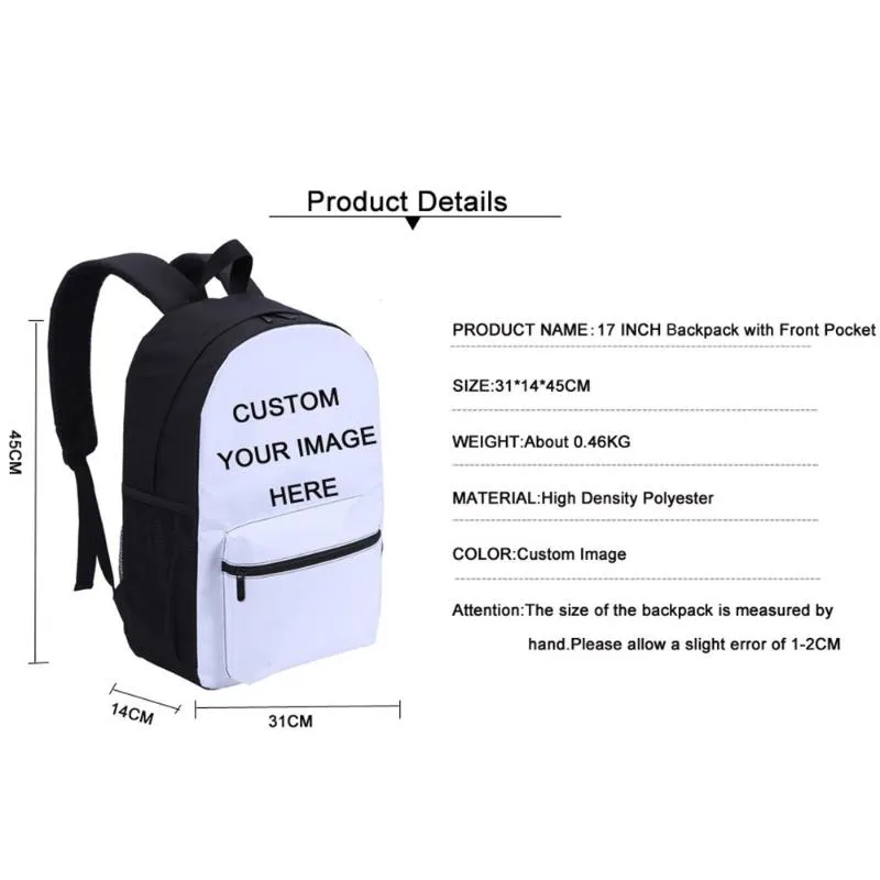 Sacs d'école Green Wolf Pattern 3D Print Backpack Set Sac pour enfant Student Book Retour à Gift275b
