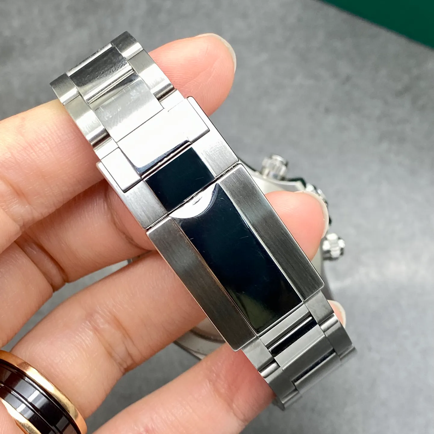 VK Chronograph Stahl und Keramik Uhrenbox Zertifikat 116500 Weiße Keramik Panda 40mm Uhren Automatik Mechanisch Herren180L
