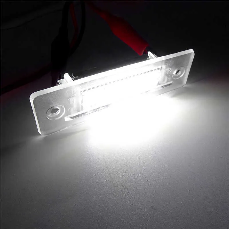 Transparent Frame Car LED Number License Plate Light Lamp Fit For Porsche Cayenne 996 986/911 Carreravo 3528SMD