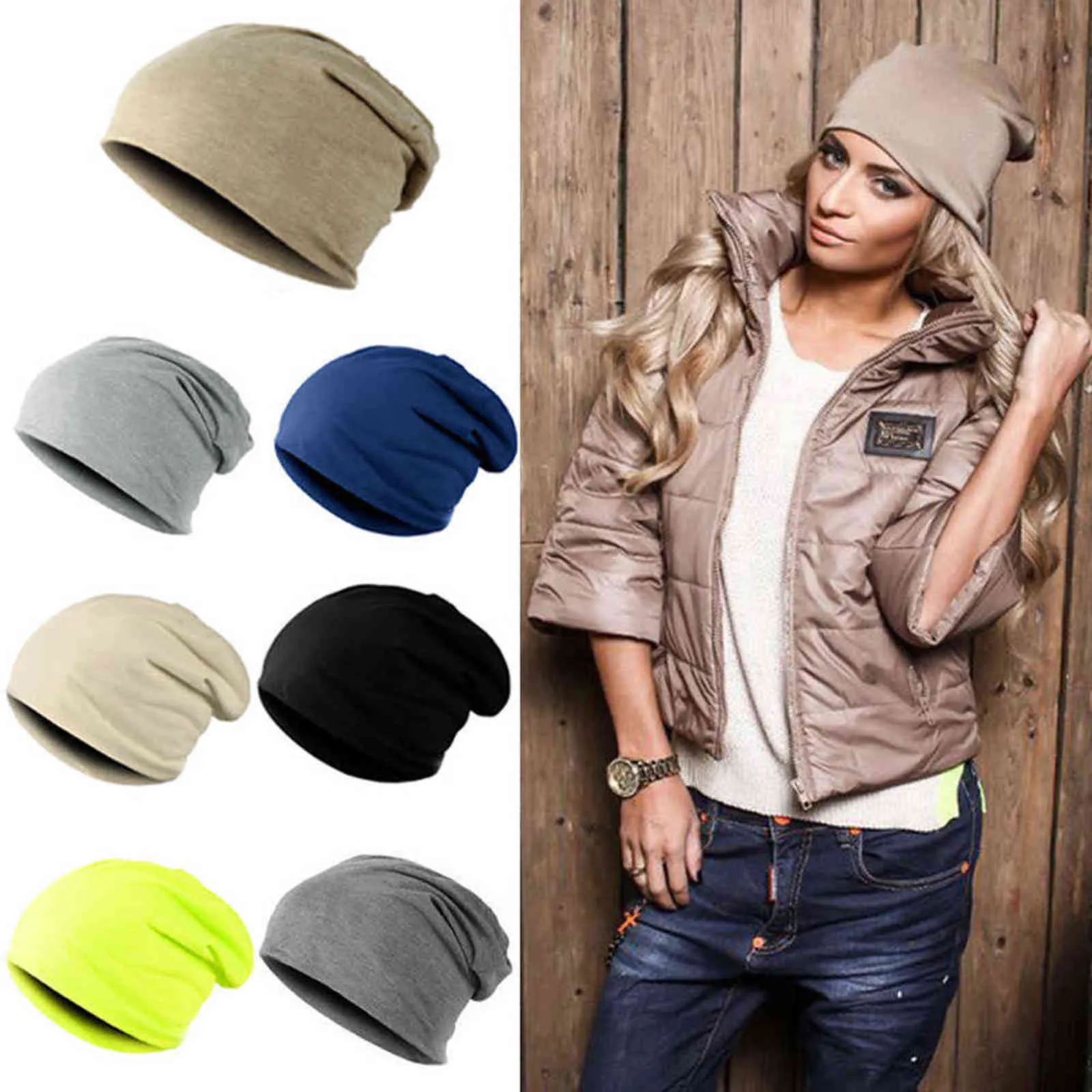 Mulheres unissex homens malha fina crochê slouch chapéu tampa beanie oversize 2020 y21111