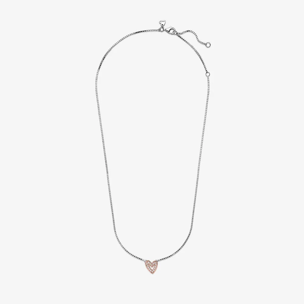 Collier en argent Sterling 100% en forme de cœur et de main scintillant pour femmes, bijoux de fiançailles et de mariage, à la mode, accessoires 205q, 925