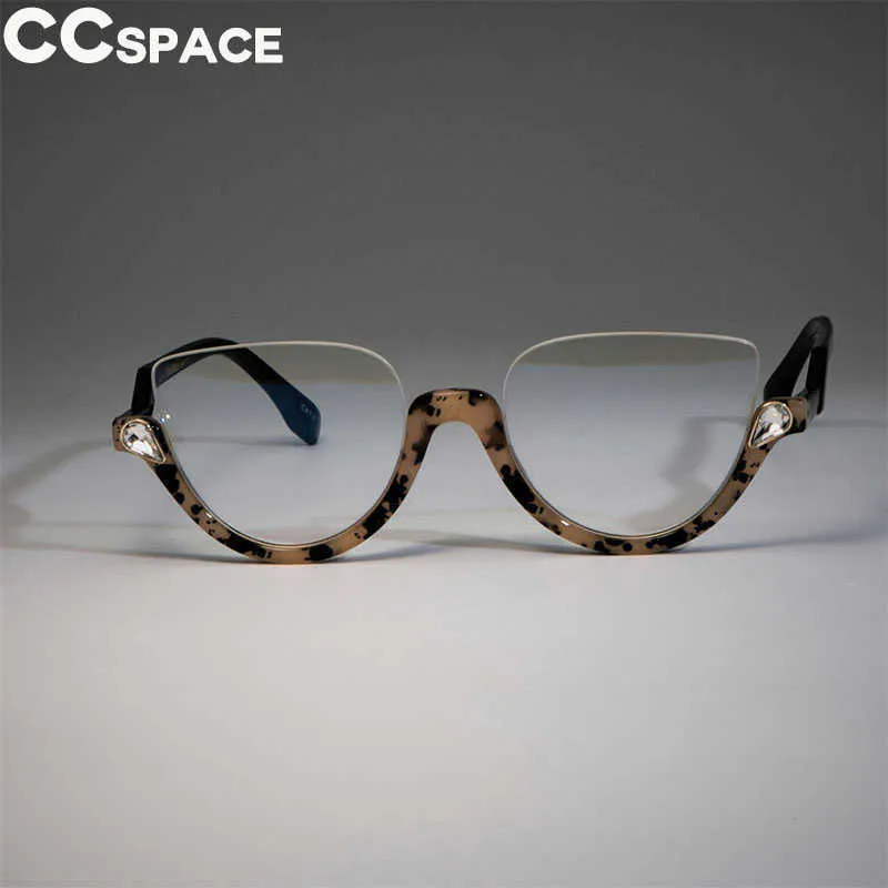 45159 Cat Eye Glasses Frames Women Trending Styles Half Frame Designer mode Computer Glasses Y0831327C