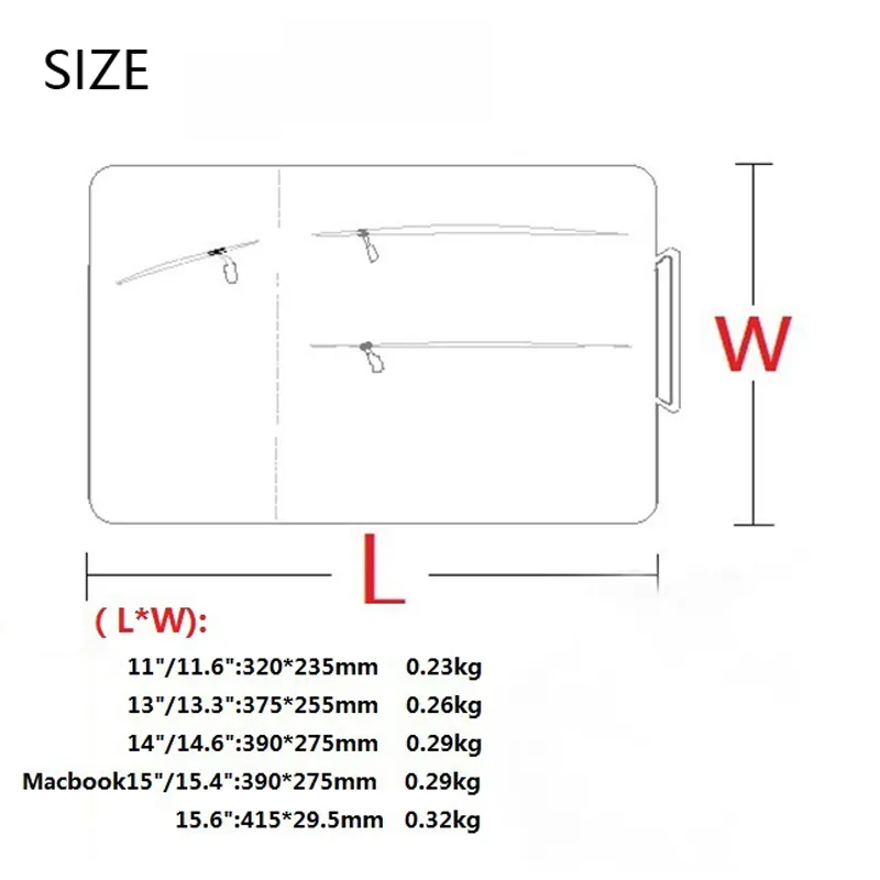 Сумки для ноутбука Macbook Air Pro Retina Sleeve Case PC Чехлы для планшетов Чехол для Xiaomi Air HP Dell Lenovo HUAWEI SAMSUNG1255016
