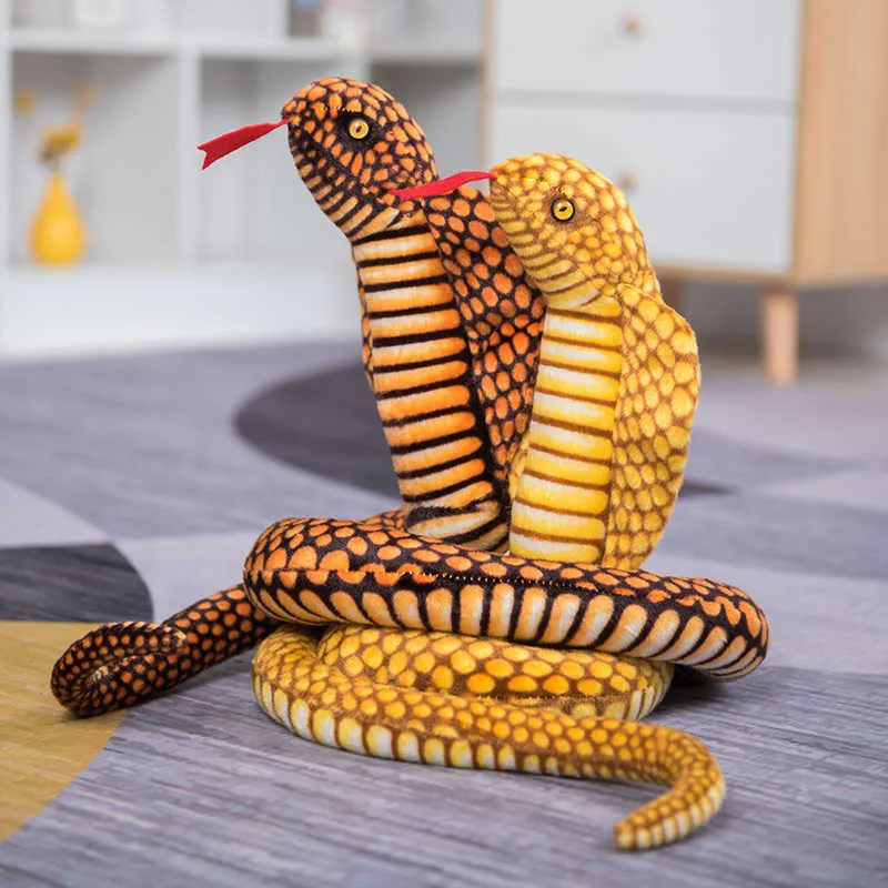 110/300 cm Farcito Boa Cobra Bambola Simulato Serpenti Colorati Peluche Foresta Animale Divano Sedia Decorare Puntelli Ragazze Ragazzi Presenti 219840009