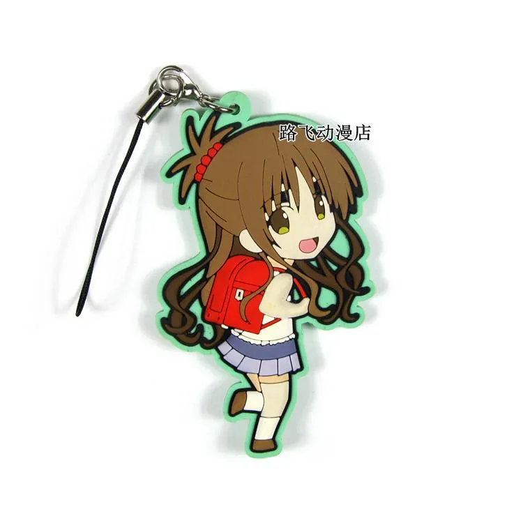 Keychains To Love Originele Japanse Anime Figuur Rubber Mobiele Telefoon Charms sleutelhanger riem E0402361