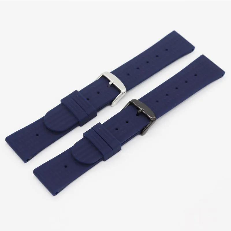 Uhrenbänder 20mm 22mm Sport Silikon Armband Armband Männer Tauchen Wasserdichte Gummiband Armband Zubehör für 007 SRP777J1252r