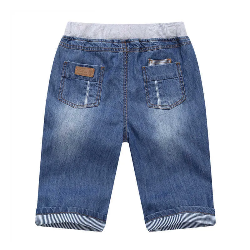 Promotion Kids Boys Denim Shorts Summer Casual Solid Soft Cotton Jeans pour 2-13 ans Les enfants portent 210723