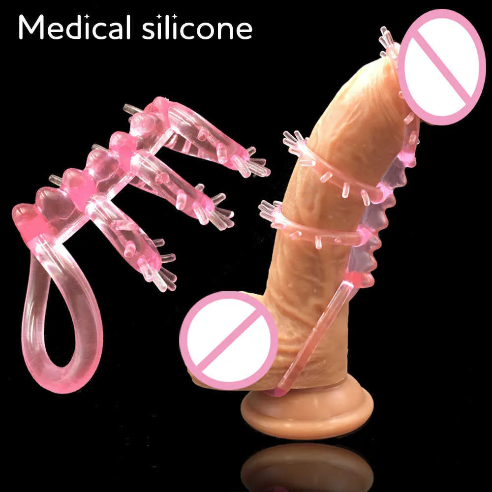 Массаж пенис кольцо для мужчин откладывает эякуляцию эрекции секс -шоп эротические игрушки для взрослых, пара секстои, пенисринг Enlarger7628261