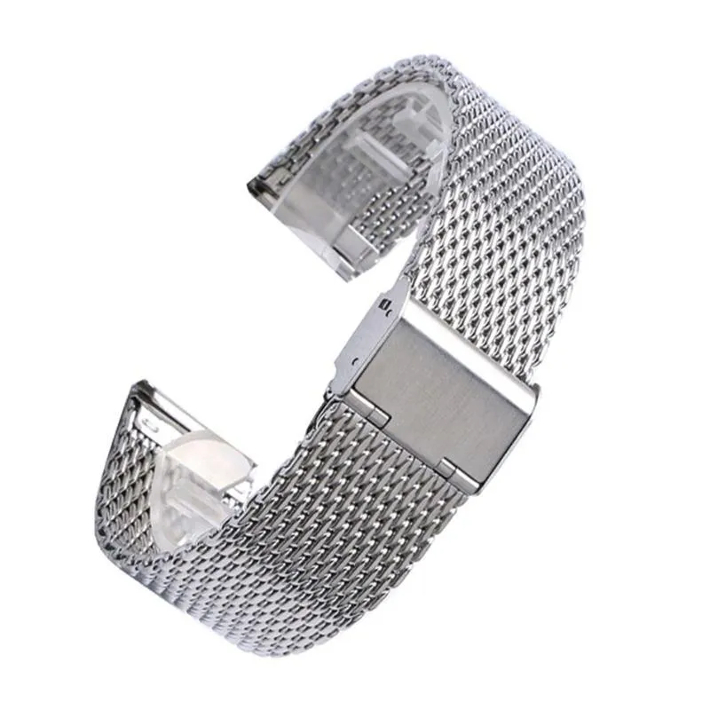 Cinturini orologi in acciaio inossidabile con maglia da 20 22 24 mm Cinturini in metallo con fibbia ad ardiglione Cinturino universale di ricambio2512