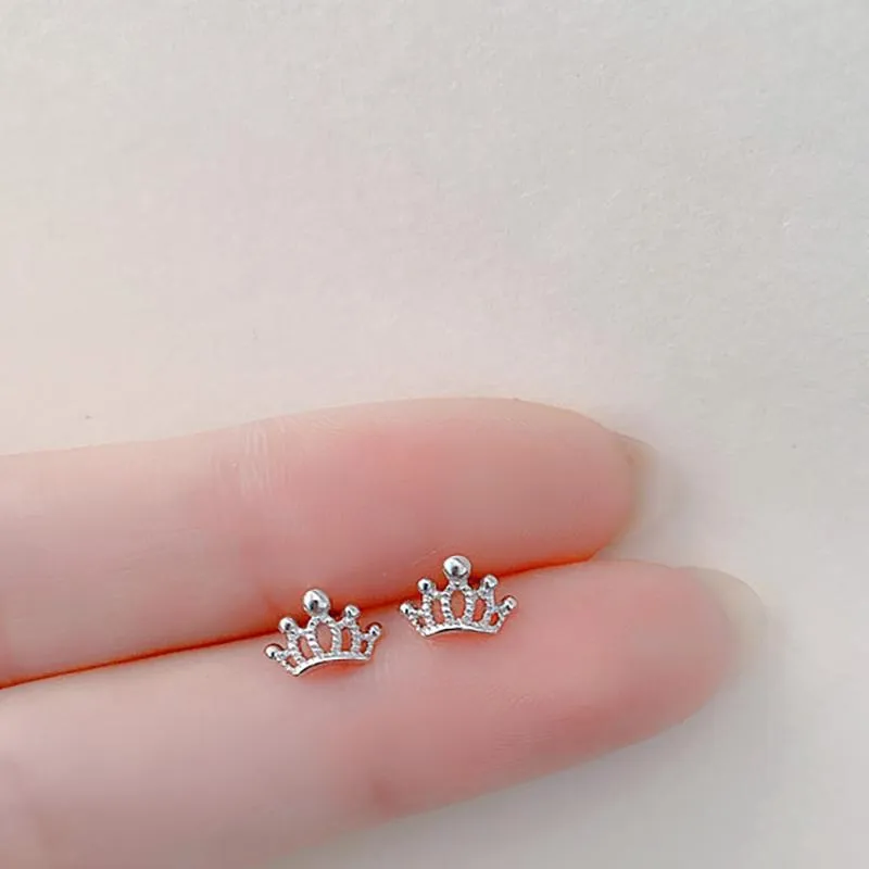 Stud Cute Tiny Mini Earring For Women Cow Cat Deer Crown Star Heart Flower Animal Girl Teen Lady Dating Jewelry Gift251y