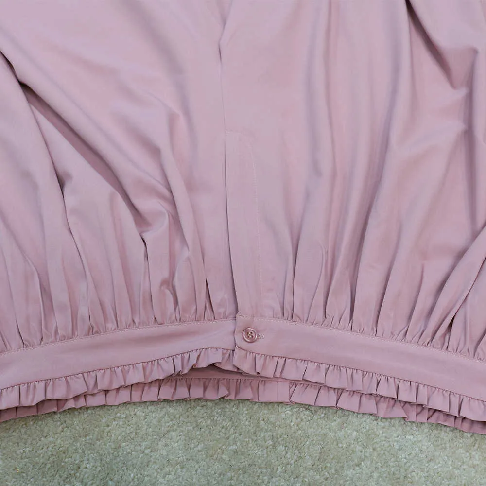 Fit Loose Plus Size Wide Leg Calças Oversize 4xl 5XL Alto cintura Pink Pink Comprimento Novo Estilo de Verão 2021 Africano Grande Calças Q0802