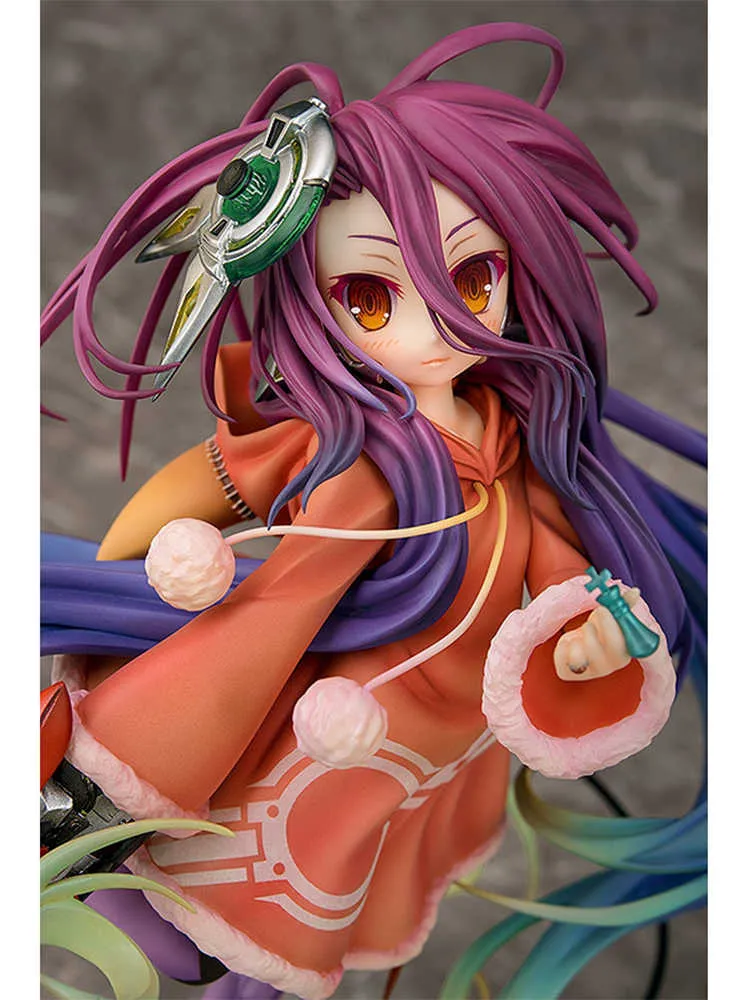 Kein Spiel No Life Zero Shuvi Anime -Abbildungen 22CM PVC Actionfigur Spiel Charakter Sexy Mädchen Figurenmodell Spielzeug Sammlung Puppe Geschenk Q03774298