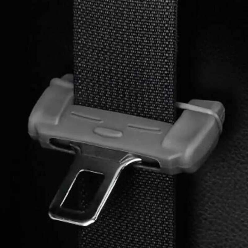 New Universal Car Safety Belt Buckle Protector Silicon Anti-Scratch Seat Belt Buckle Clip Anti-Scratch Cover Car Interior