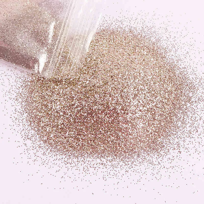 9 pezzi di paillettes in polvere glitterata scintillante manicure polvere di pigmenti cromati scintillanti decorazioni unghie francesi oro rosa argento