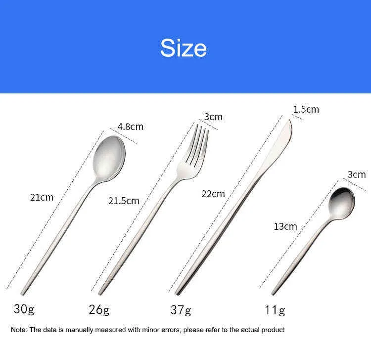 Black Cutlery Set Forks Spoons Facas De Mesa De Mesa De Arte De Aço Aço Inoxidável De Aço Inoxidável Conjunto De Louça De Soco Faca De Faca 211112