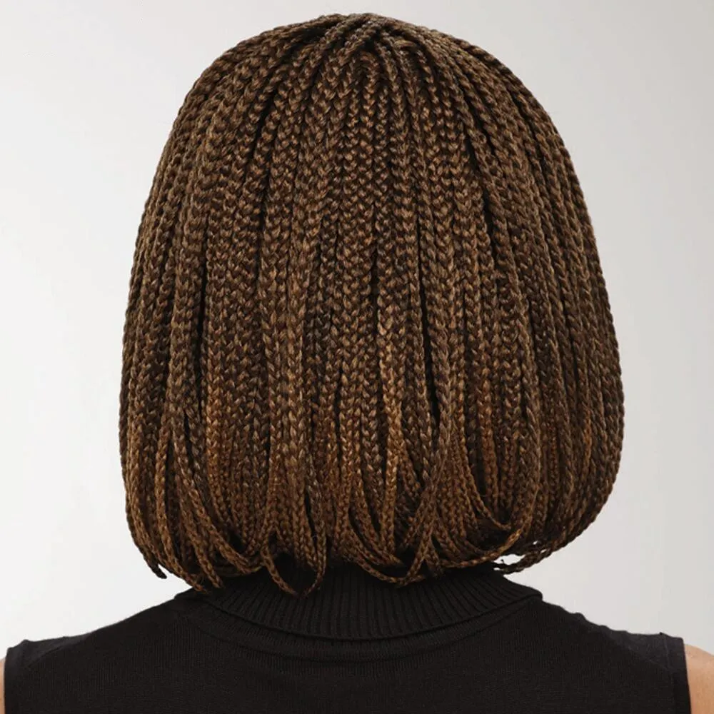 Fashion tresse Wig Womens Hair Short Bob Hair Wig Full Synthetic Hair Box Braid Wig6435318