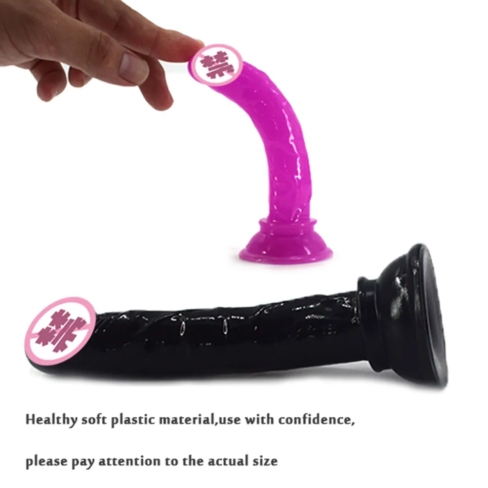 Yutong malutki dildo z kubkiem ssącym małe penisowe zabawki masturbatora dla kobiet wtyczka anal początkurza 6904398